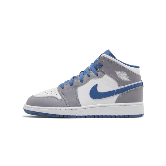 Jordan 1 Mid True Blue Cement (GS)