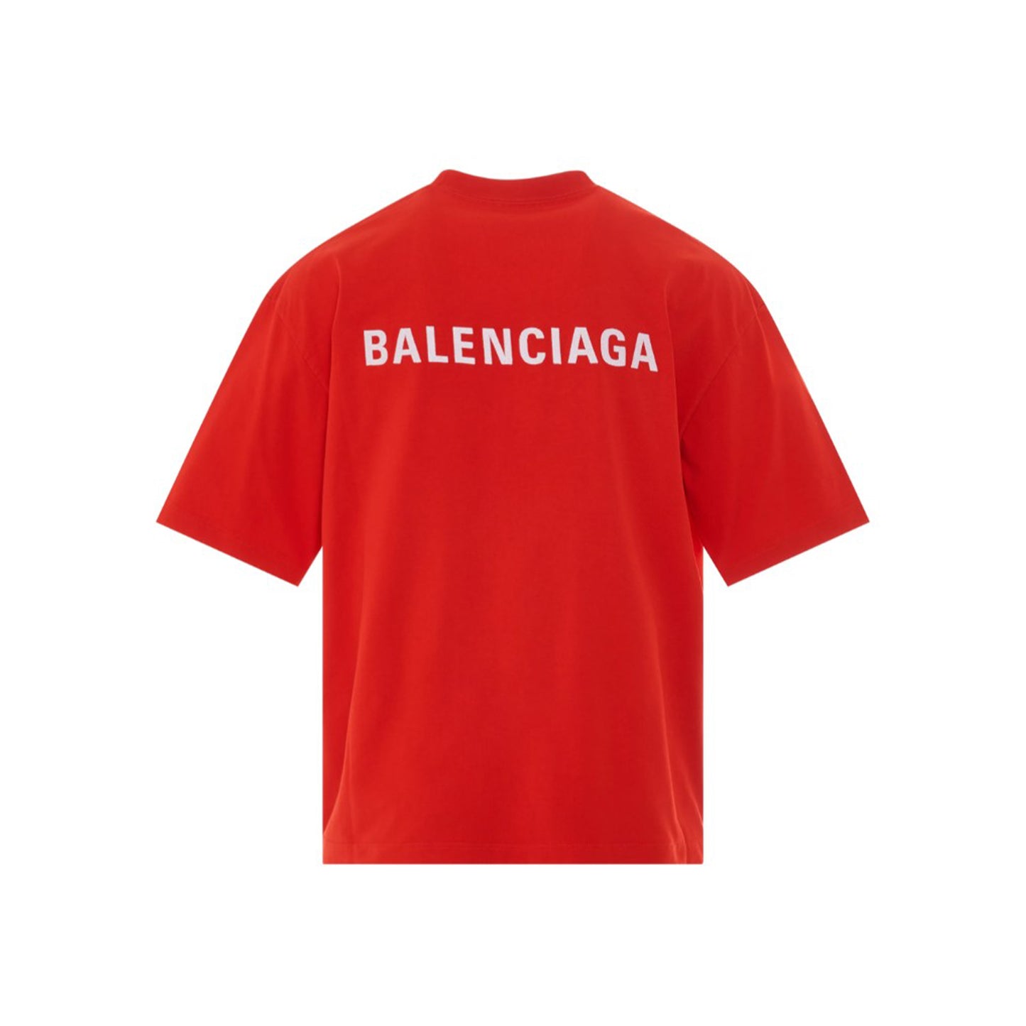 Balenciaga Logo Tee Bright Red