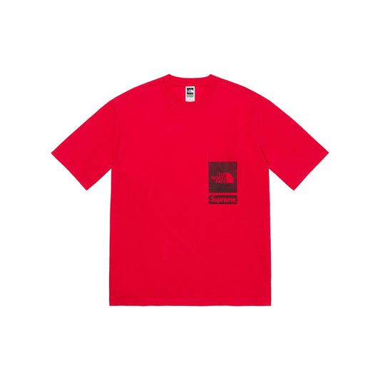 Supreme x The North Face Printed Pocket Tee Red (SS23)