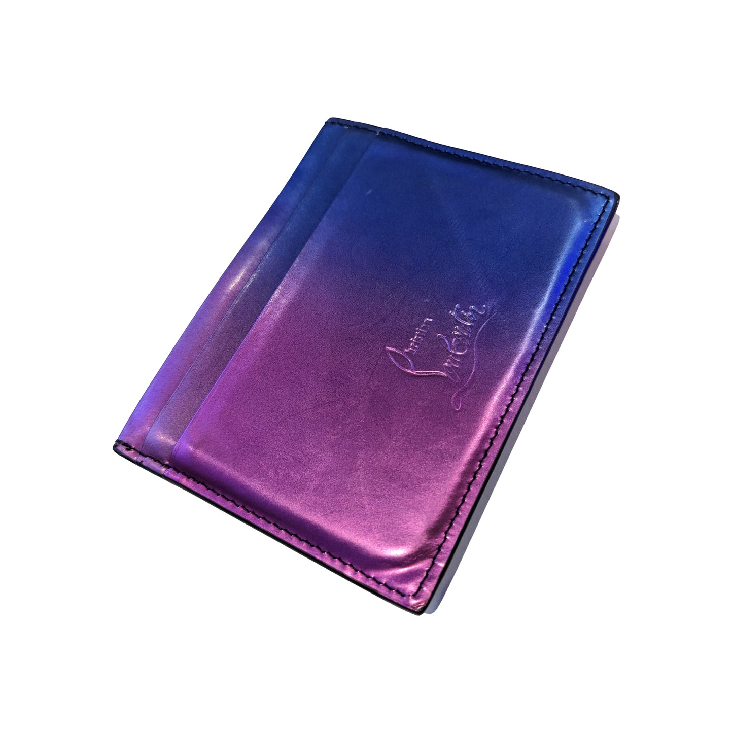 CHRISTIAN LOUBOUTIN Card Holder Blue/Red Gradient