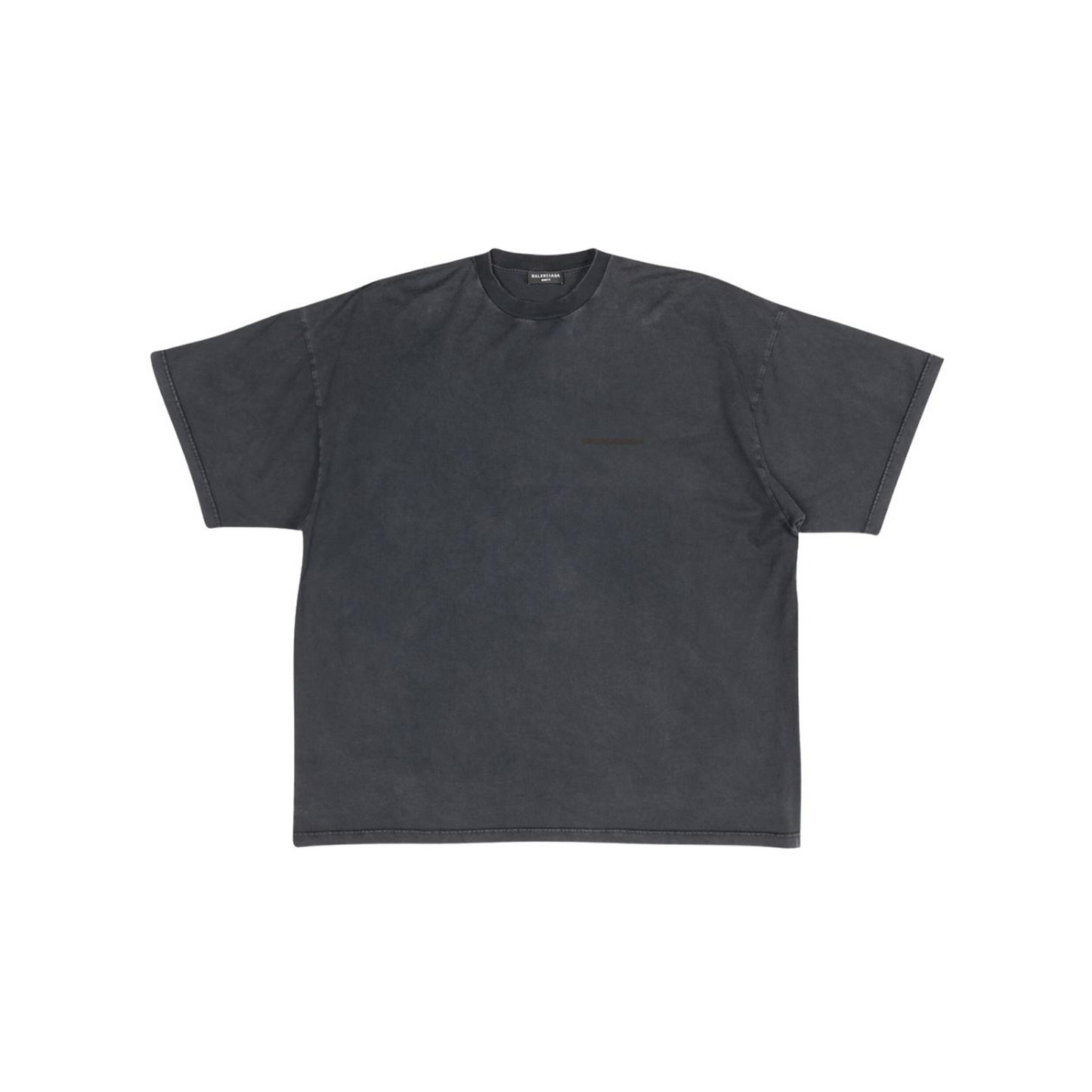 BALENCIAGA Oversized Strike 1917 Print Tee Faded Black