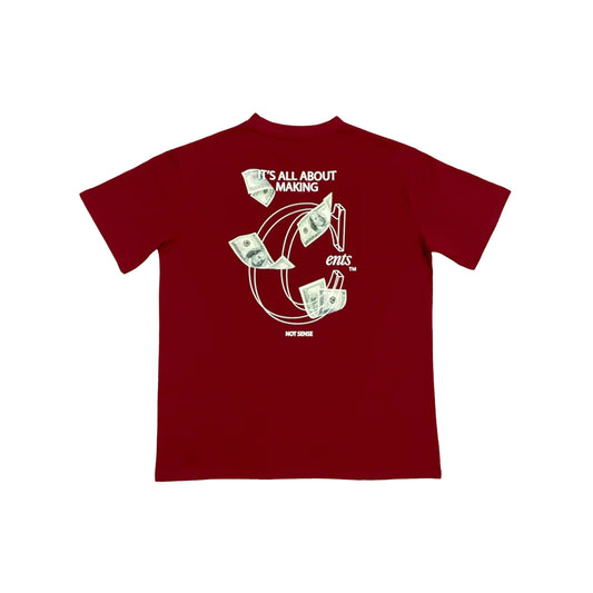 EK Collection Making Cents Tee Red