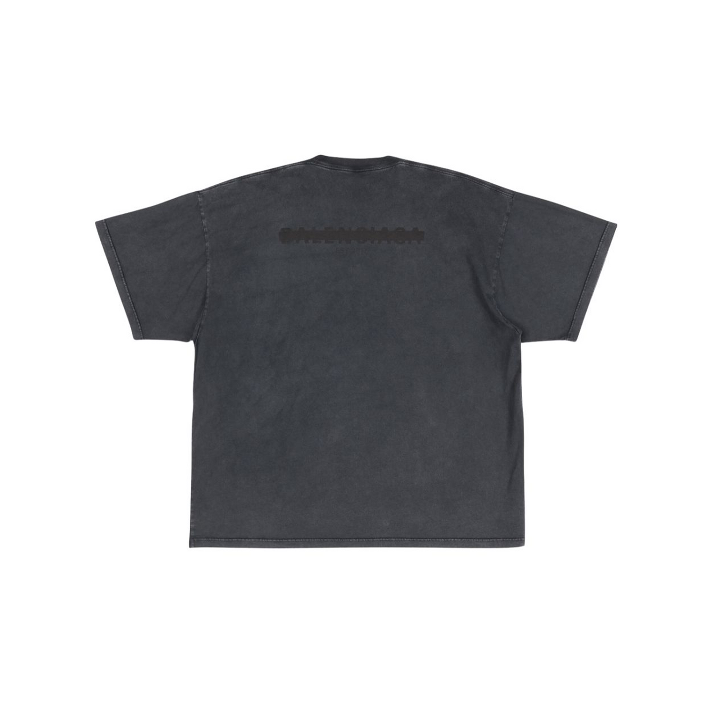 BALENCIAGA Oversized Strike 1917 Print Tee Faded Black