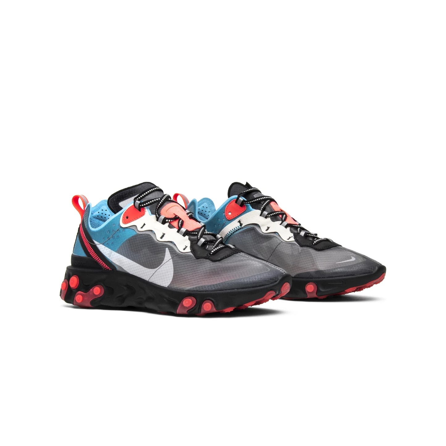 Nike React Element 87 Blue Chill Solar Red