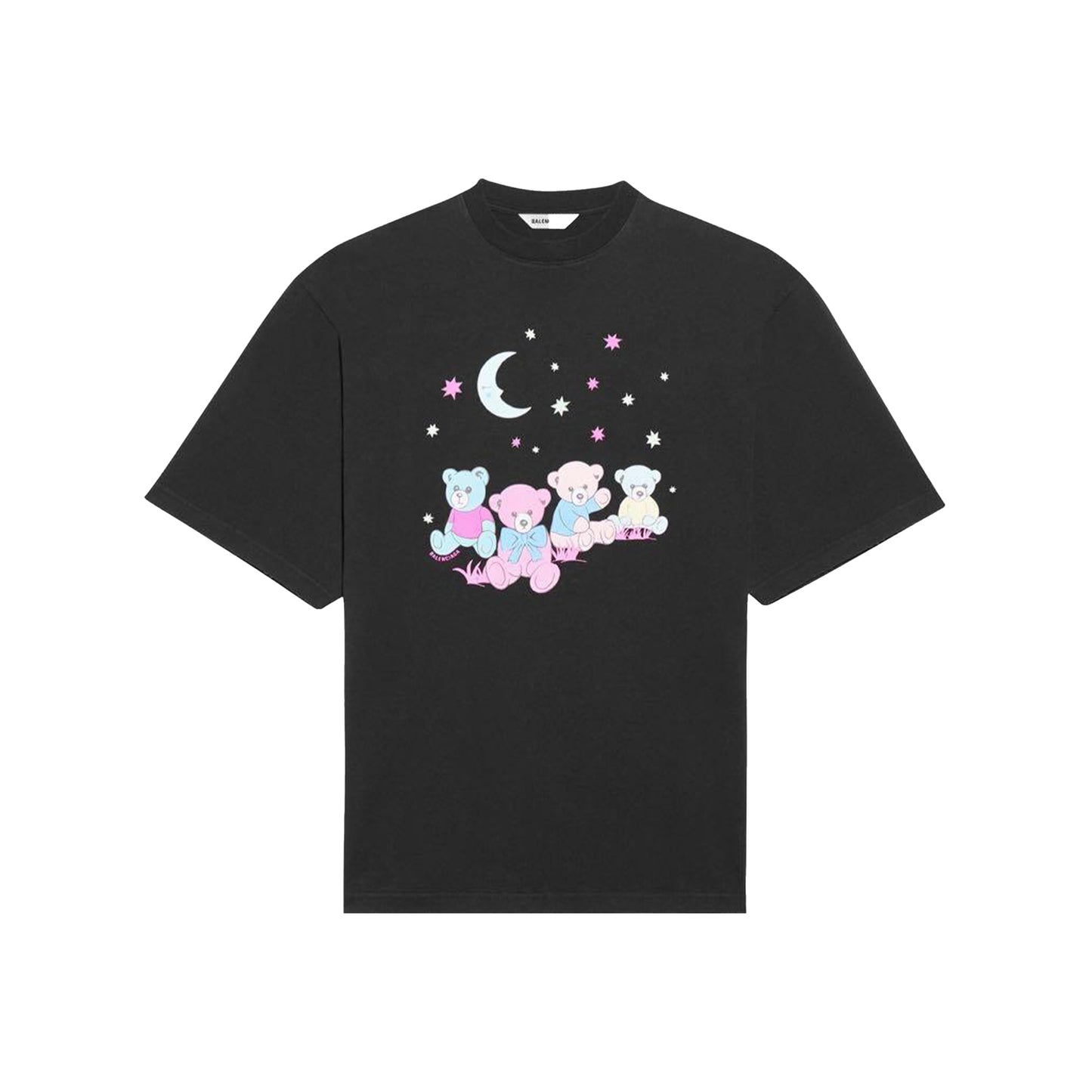 BALENCIAGA Love Bear Print Tee Black