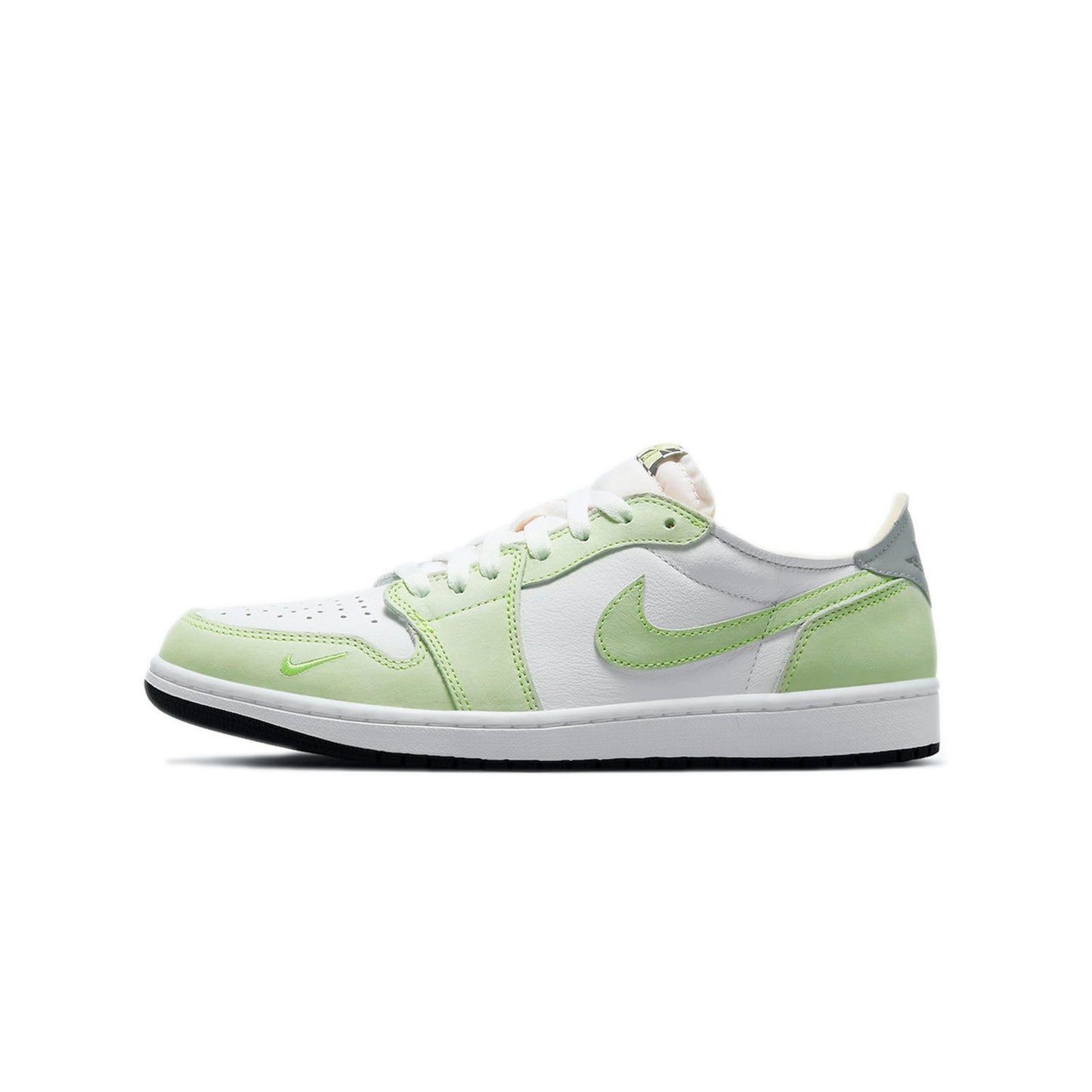 Jordan 1 Retro Low White Ghost Green Black