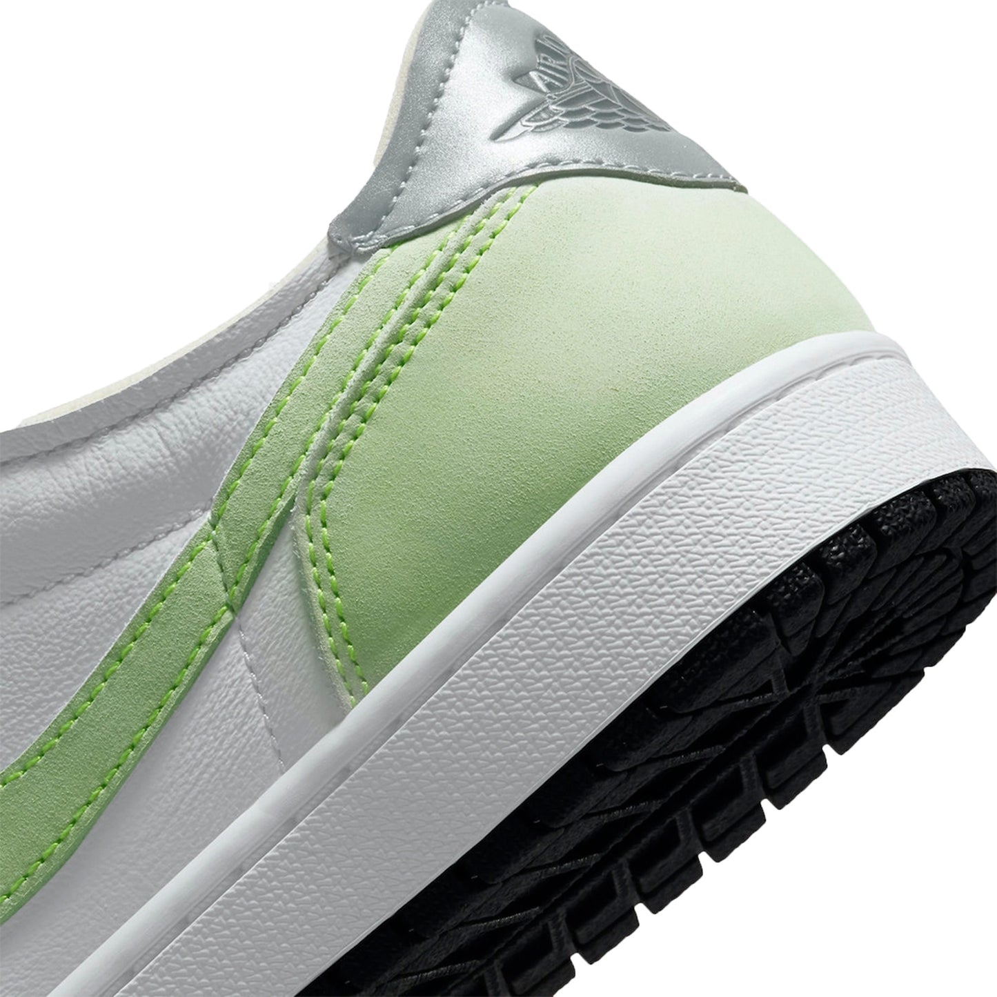 Jordan 1 Retro Low White Ghost Green Black
