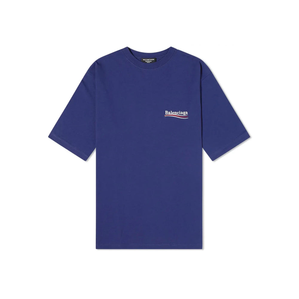 BALENCIAGA Political Campaign Tee Pacific Blue (SS23)