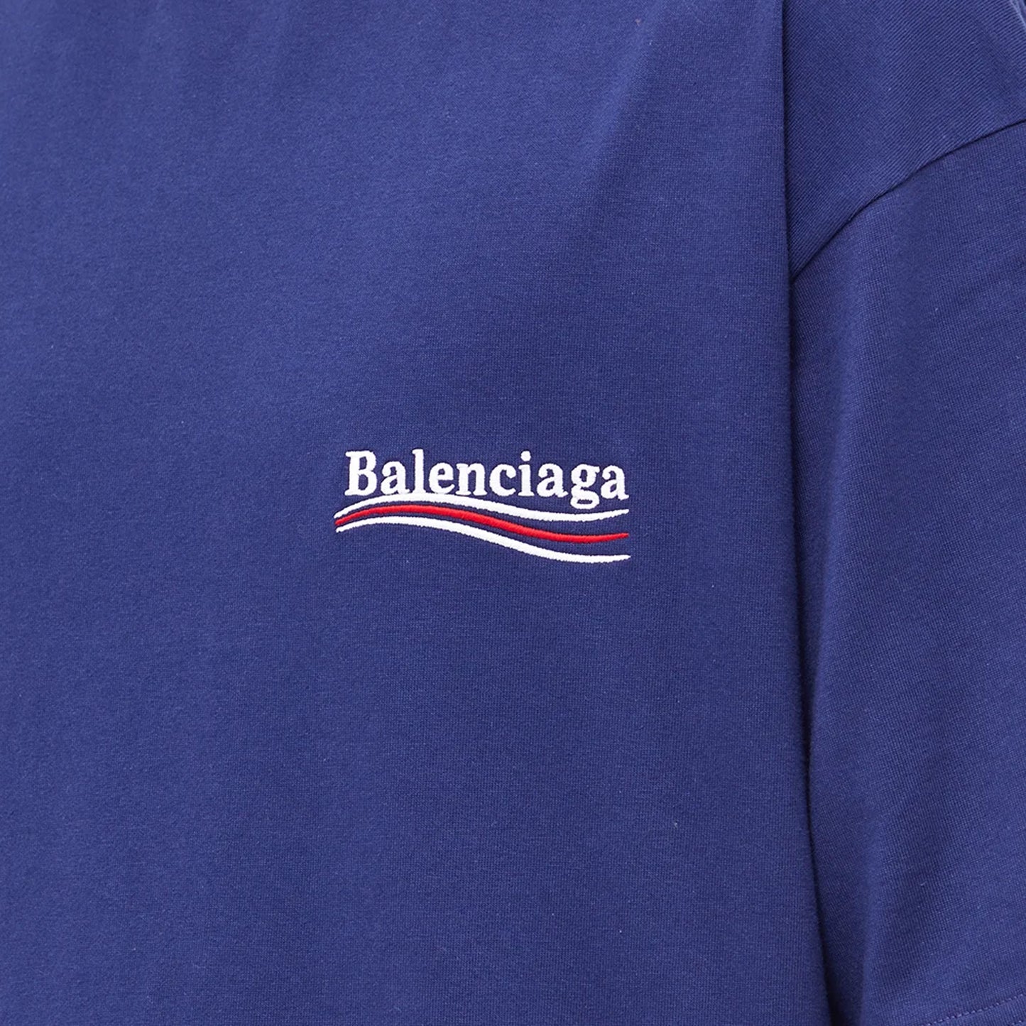 BALENCIAGA Political Campaign Tee Pacific Blue (SS23)