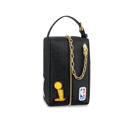 Louis Vuitton x NBA Hero Jacket Leather Cloakroom Dopp Kit Monogram Black