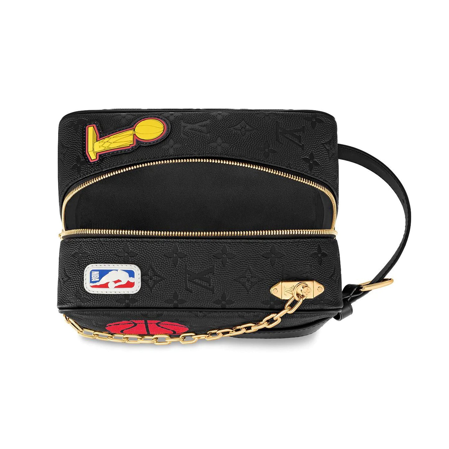LOUIS VUITTON x NBA Hero Jacket Leather Cloakroom Dopp Kit Monogram Black