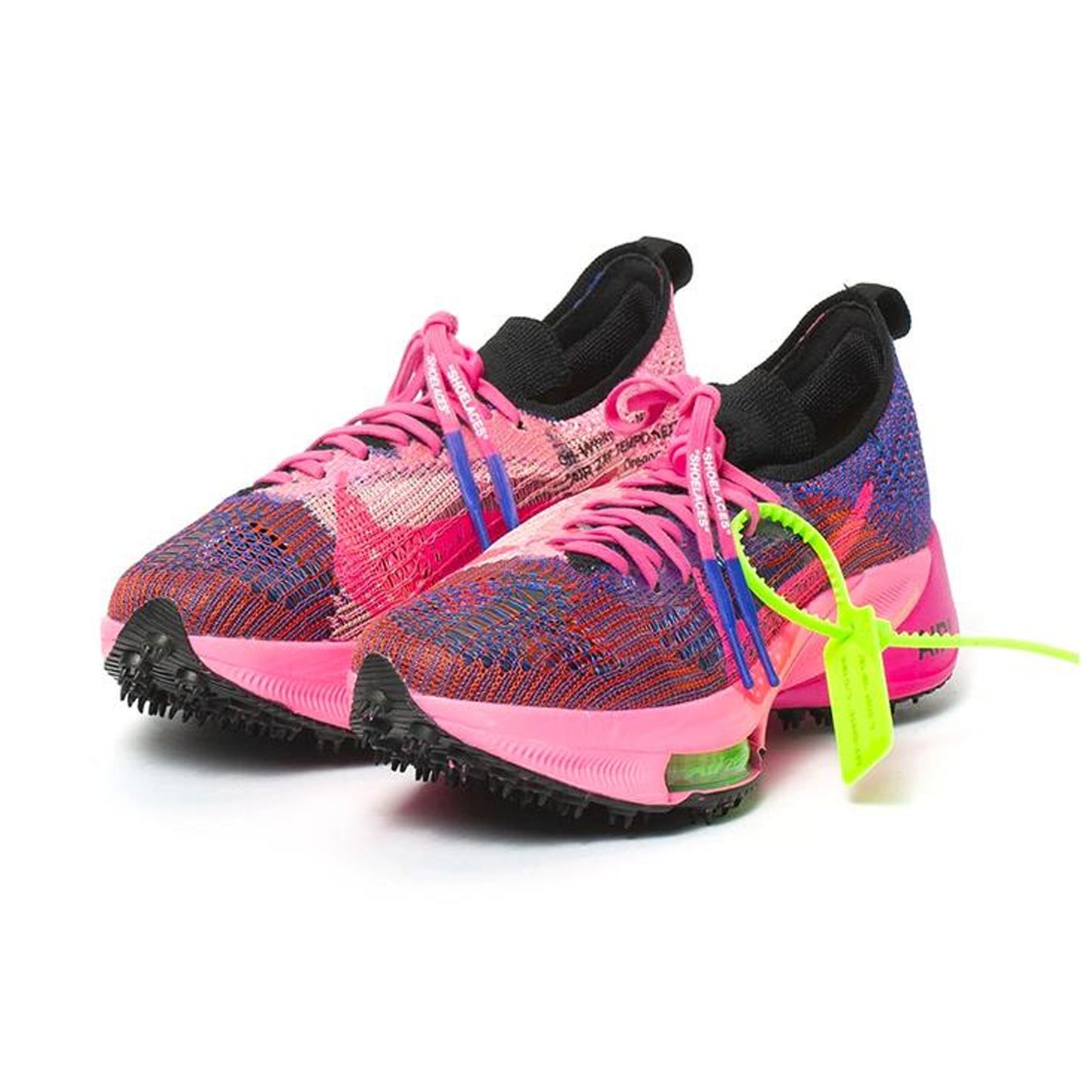 Nike Air Zoom Tempo Next% Flyknit Off-White Racer Blue Pink Glow