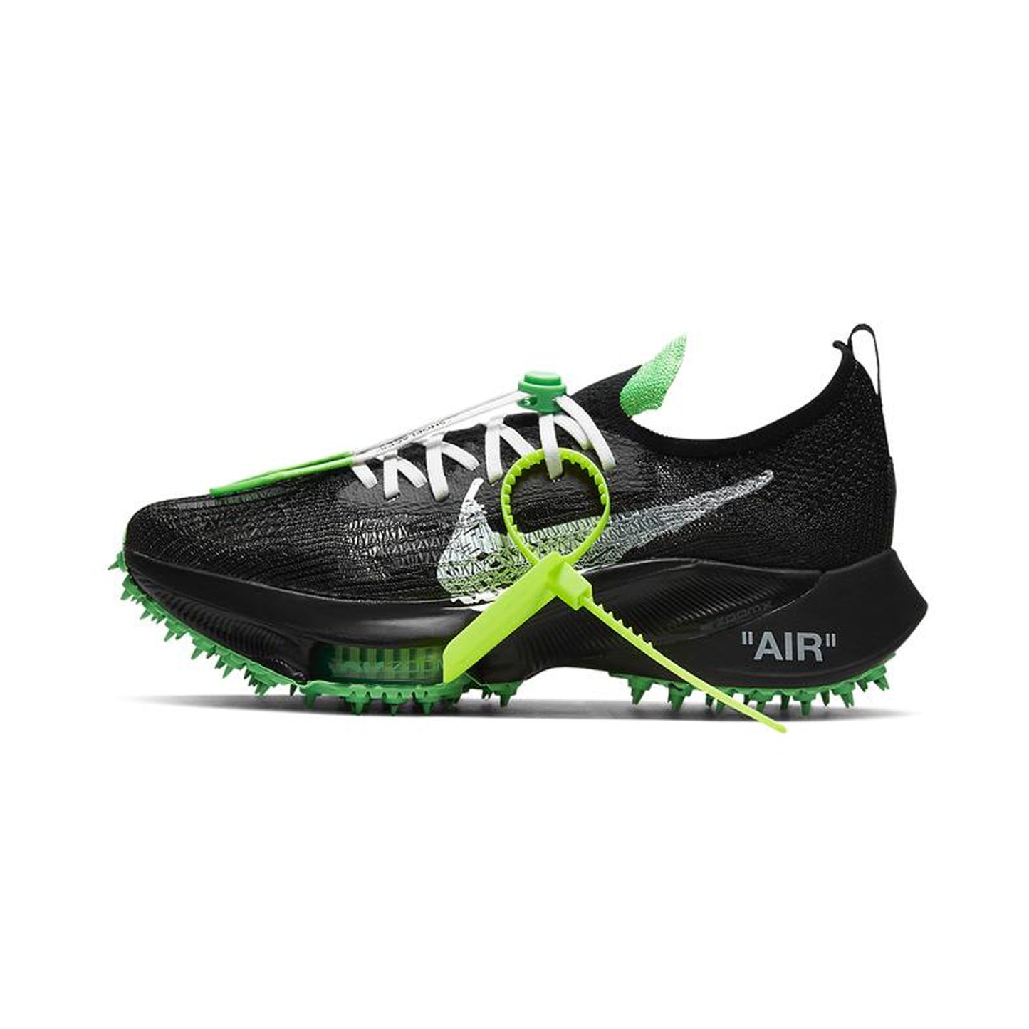 Nike Air Zoom Tempo Next% Flyknit Off-White Black Scream Green