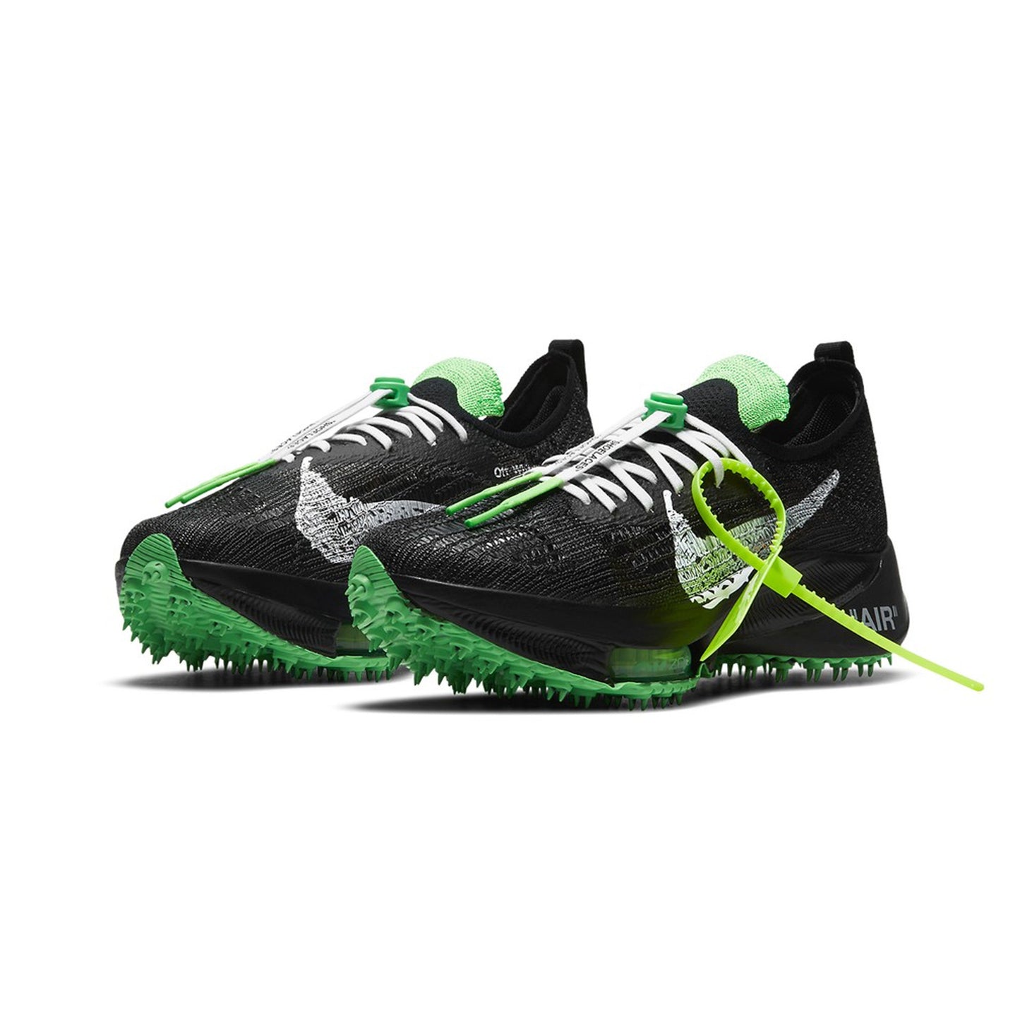 Nike Air Zoom Tempo Next% Flyknit Off-White Black Scream Green