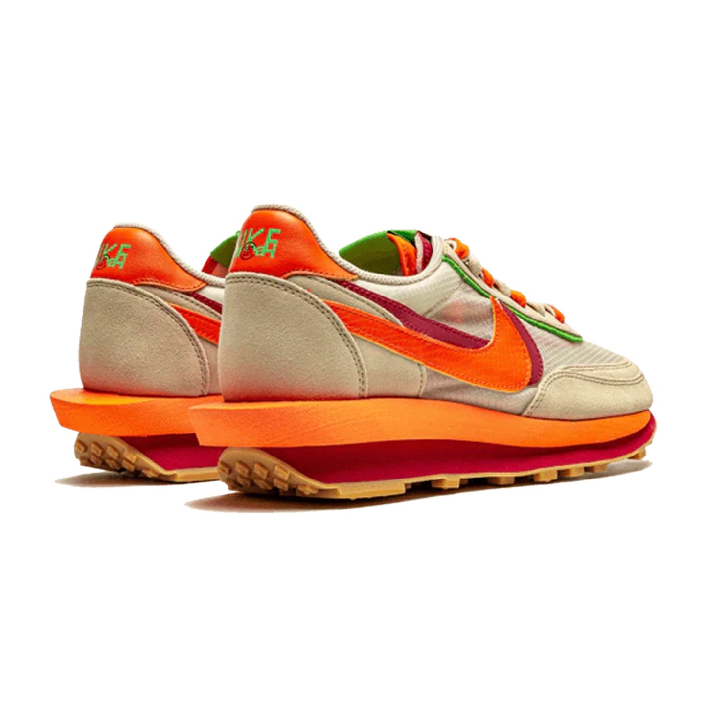 Nike LD Waffle sacai CLOT Kiss of Death Net Orange Blaze