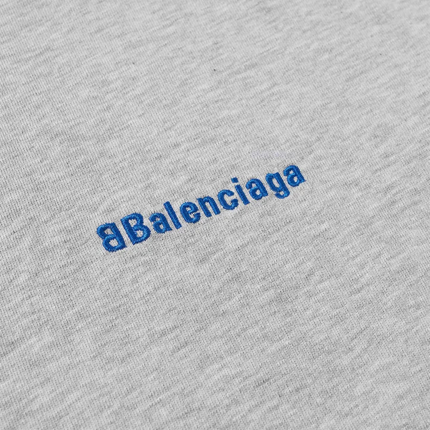 Balenciaga BB Text Logo Tee Grey