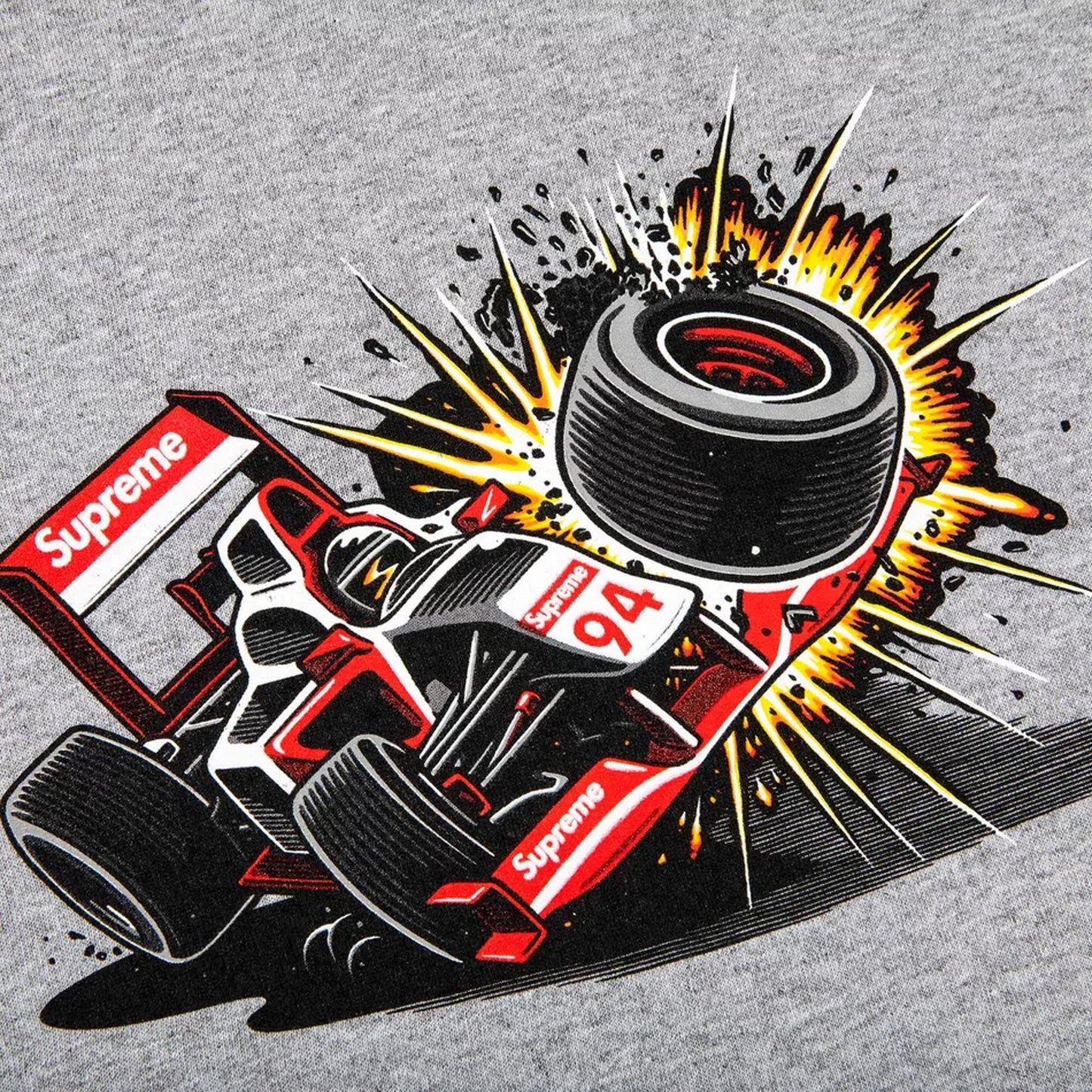 Supreme Crash Tee Heather Grey (FW21)