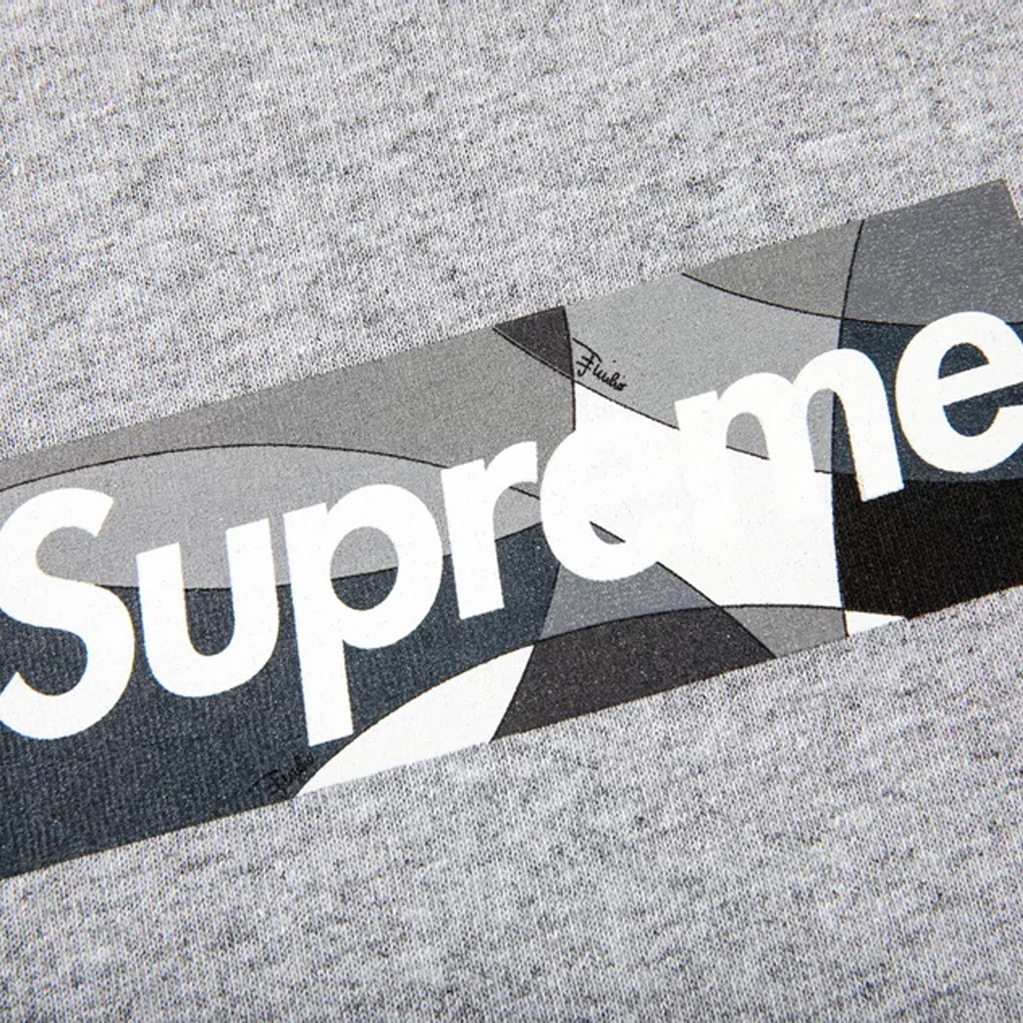 Supreme Emilio Pucci Box Logo Tee Grey/Black (SS21)
