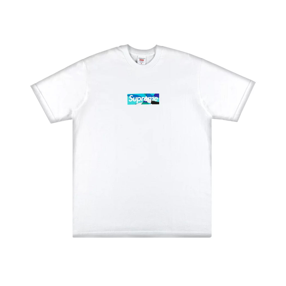 Supreme Emilio Pucci Box Logo Tee White/Blue (SS21)