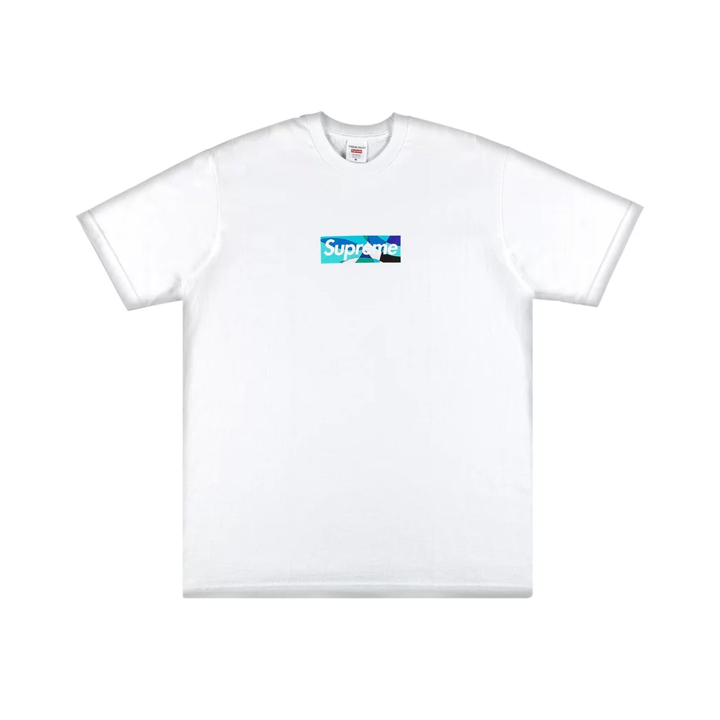 Supreme Emilio Pucci Box Logo Tee White/Blue (SS21)