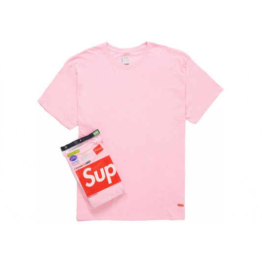 Supreme Hanes Tagless Tees (2 Pack) Pink (FW21)