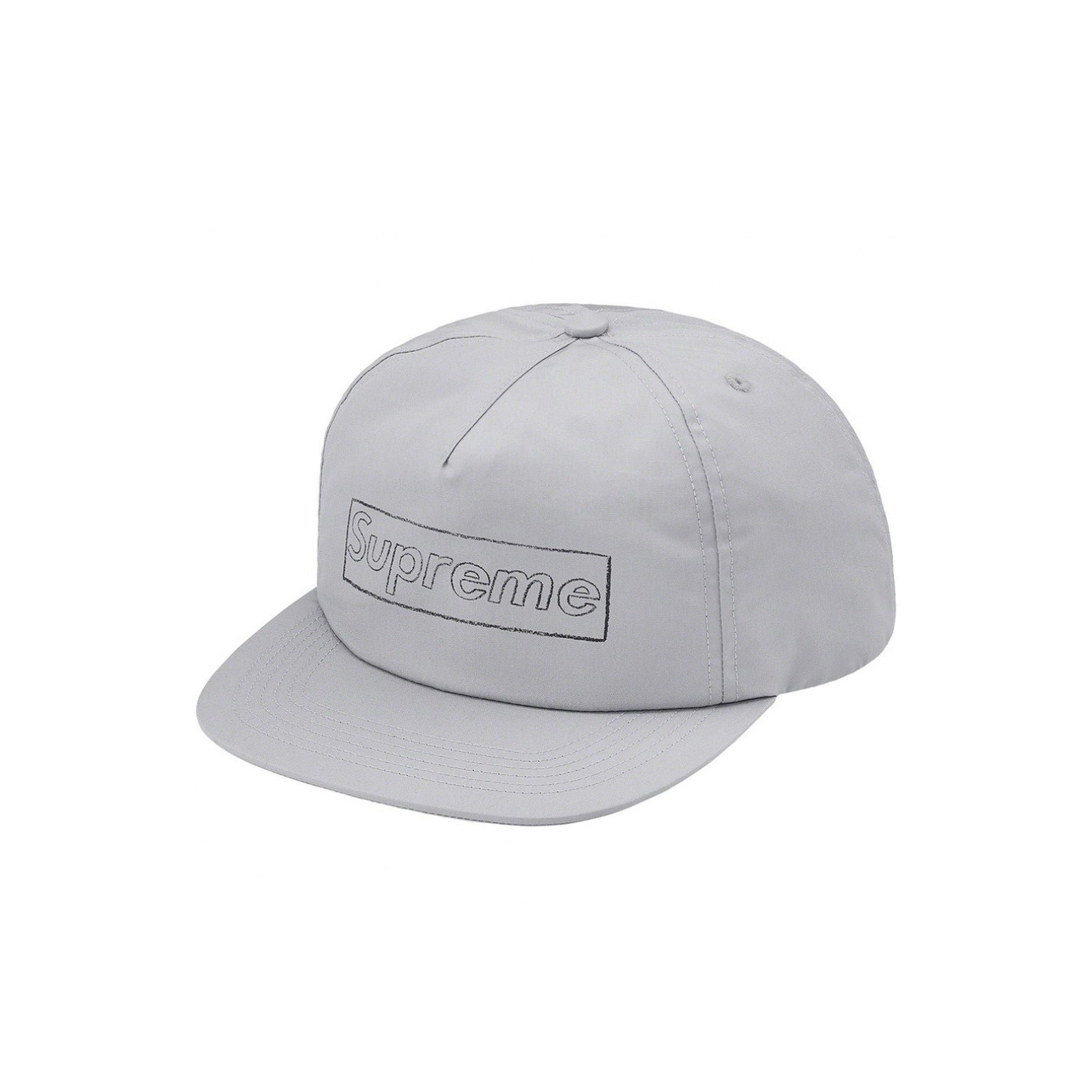 Supreme KAWS Chalk Logo 5-Panel Cap Grey – STEALPLUG KL