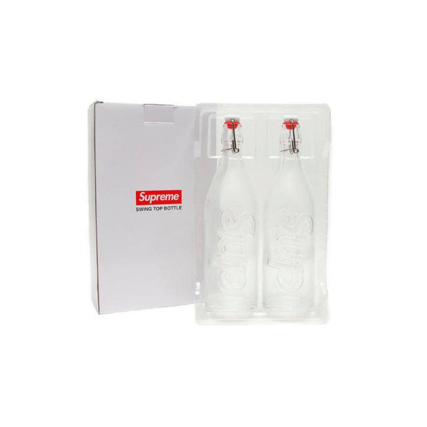 Supreme Swing Top 1.0L Bottle Set of 2 Clear (FW21)