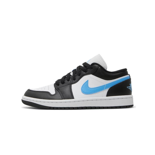 Jordan 1 Low Black University Blue White (W)