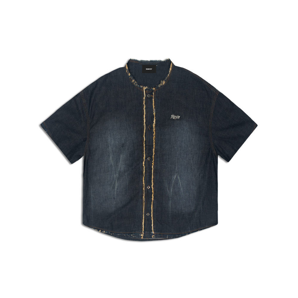 RAW/21 Alloy Short Sleeve Crew Neck Shirt Blue (SS26)