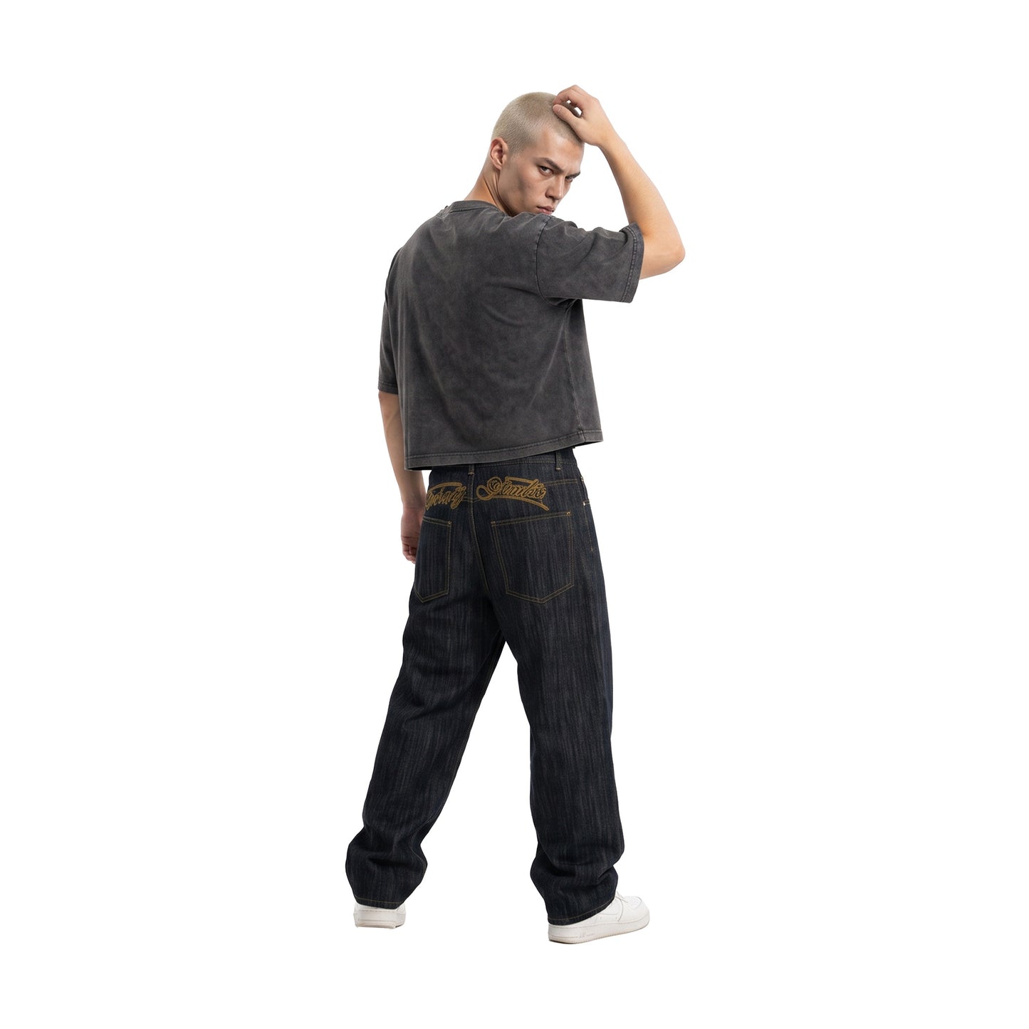 RAW/21 Aero-Form Wide Straight Cut Jeans Black (SS26)
