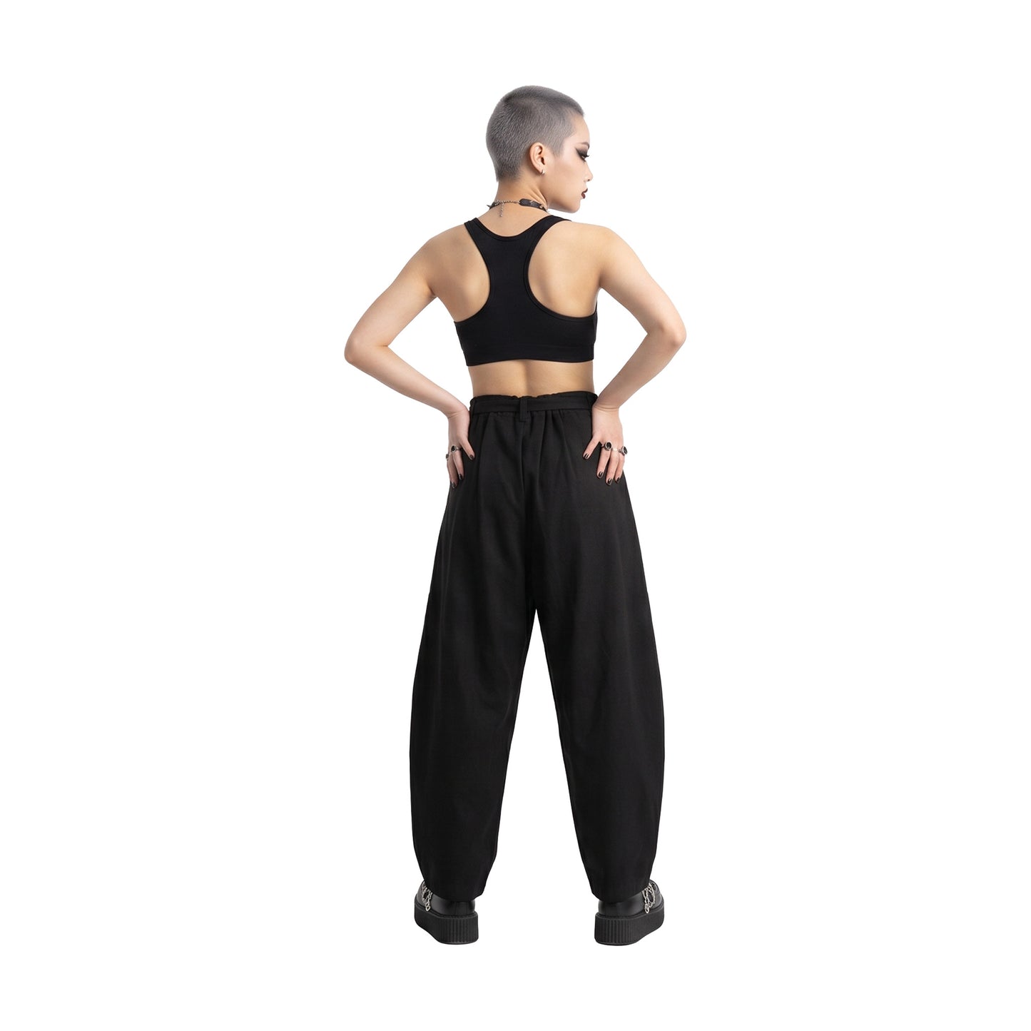 RAW/21 Cobaltero Curved Tailored Trousers Black (SS26)