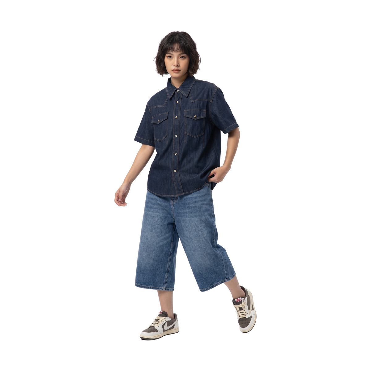 RAW/21 Accent Short Sleeve Shirt Denim Blue (SS26)