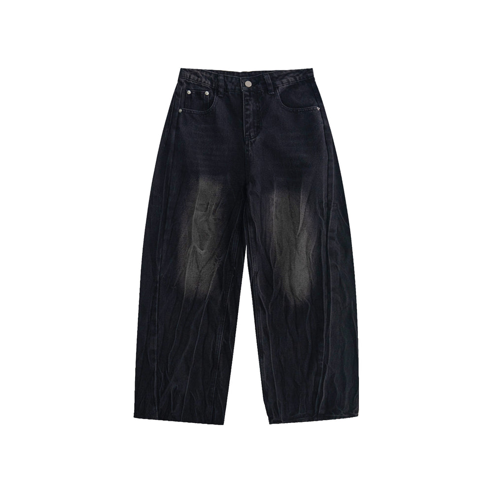 RAW/21 Strata Washed Wide Leg Jeans Black (SS26)