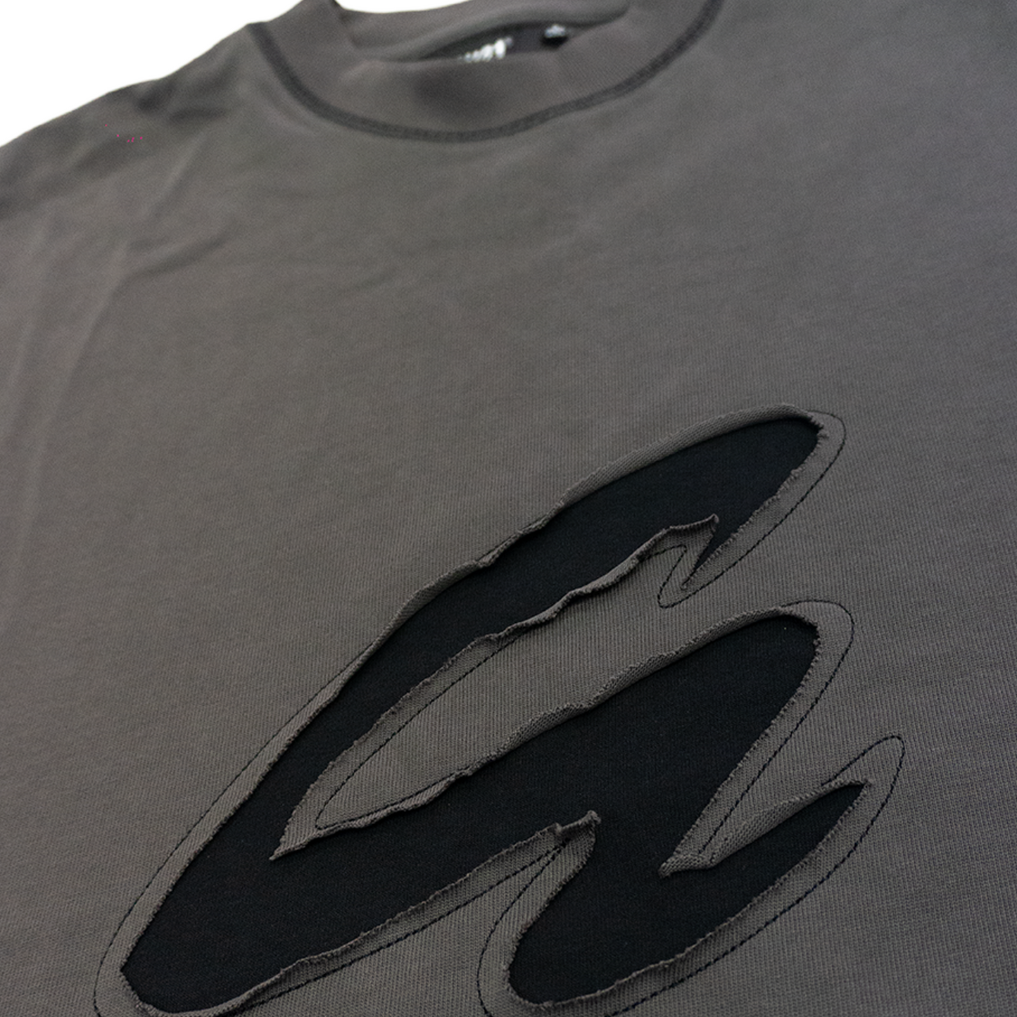 RAW/21 Direct Vintage Graphic Oversized Tee Washed Grey/Black (SS26)
