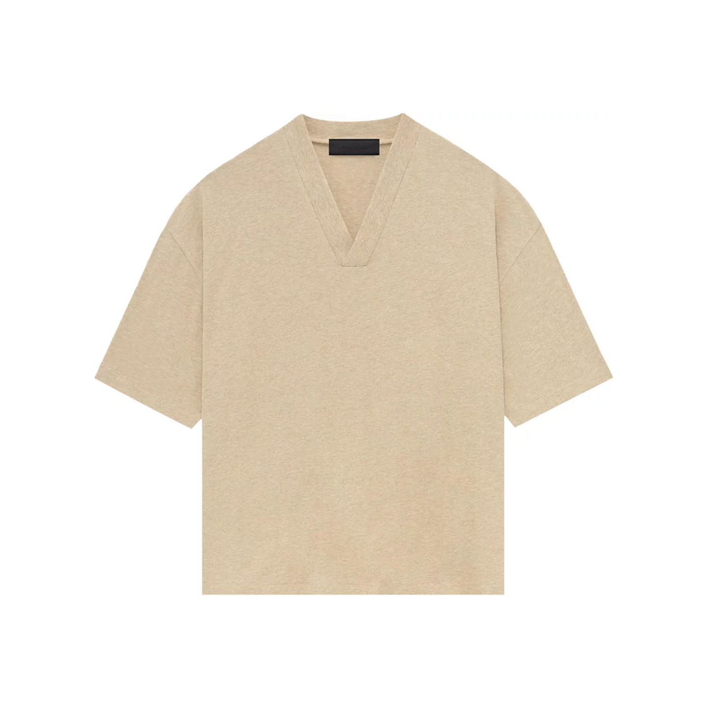 Fear of God Essentials V-Neck Tee Gold Heather (SS24 Fear of God Essentials V-Neck Tee Gold Heather (SS24