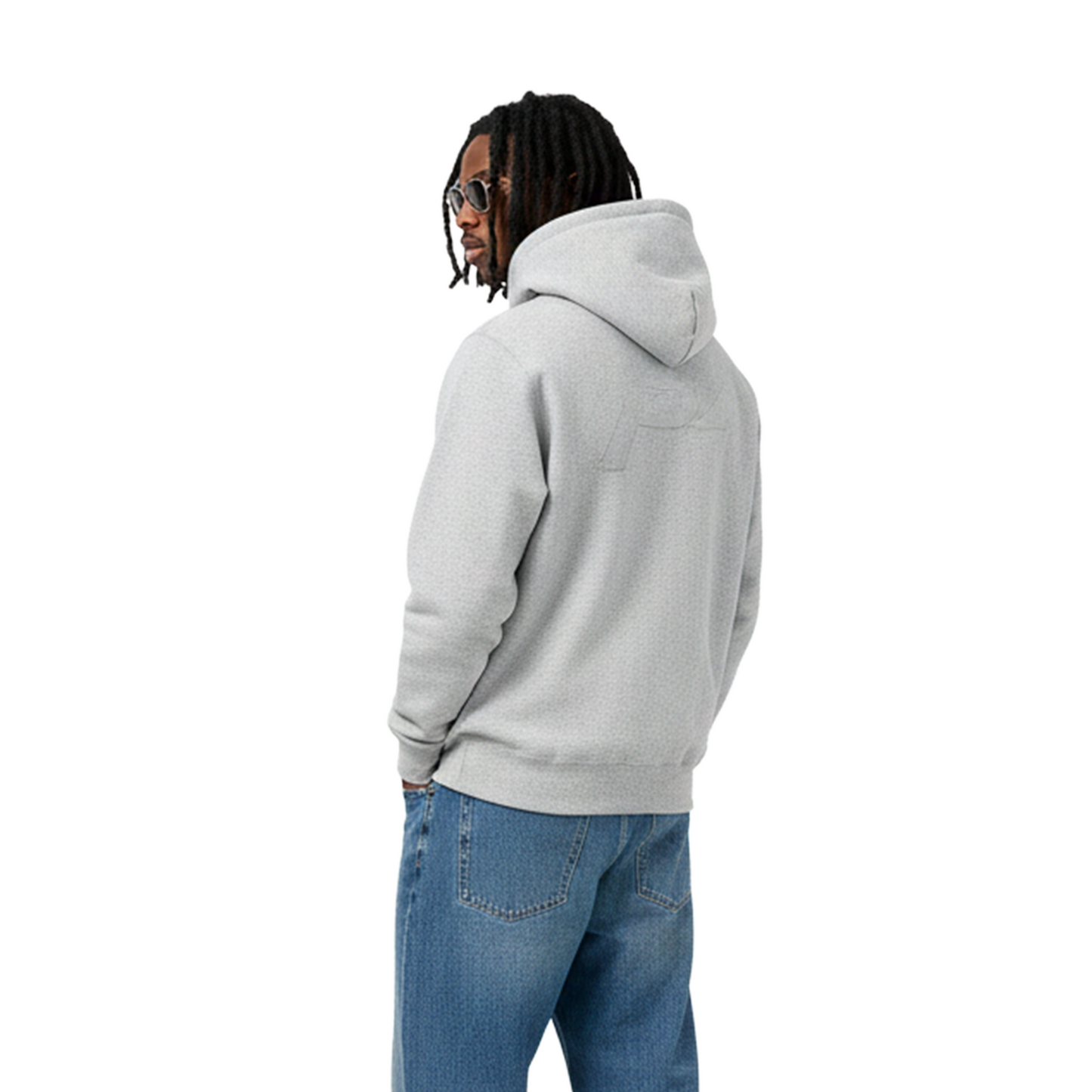 Supreme Tag Logo Hoodie Heather Grey (SS19)
