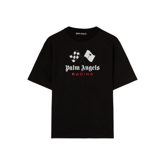 PALM ANGELS Racing Tee Black