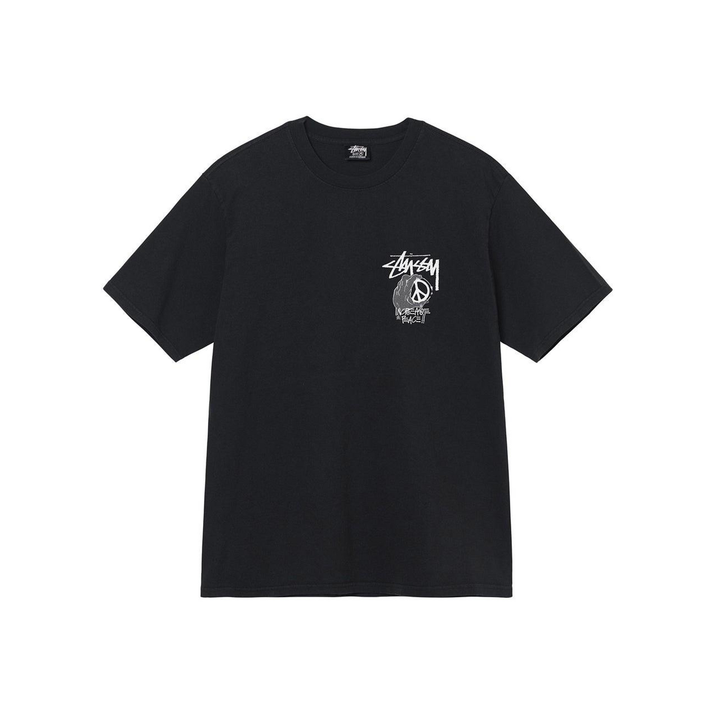 Stüssy Peace Hand Pigment Dyed Tee Black