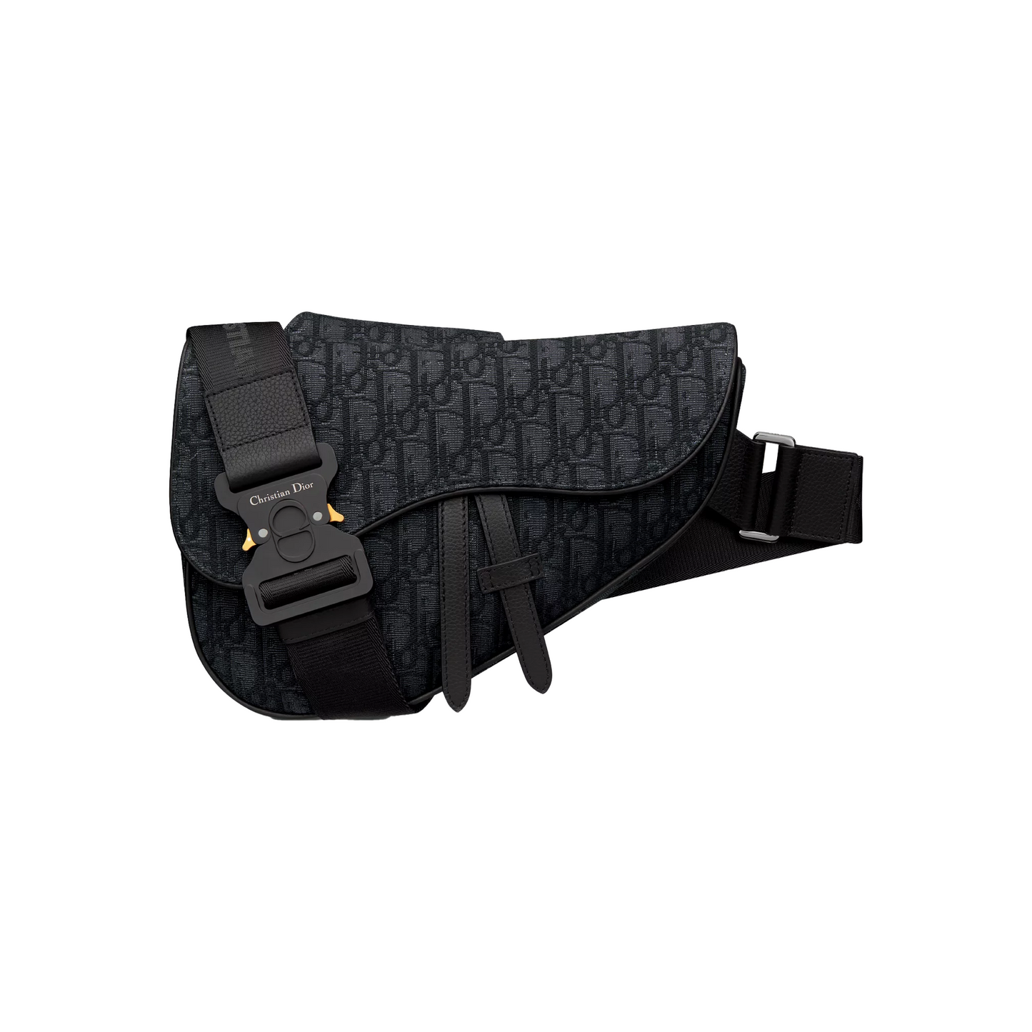 DIOR Saddle Bag Black Dior Oblique Jacquard (FW18)