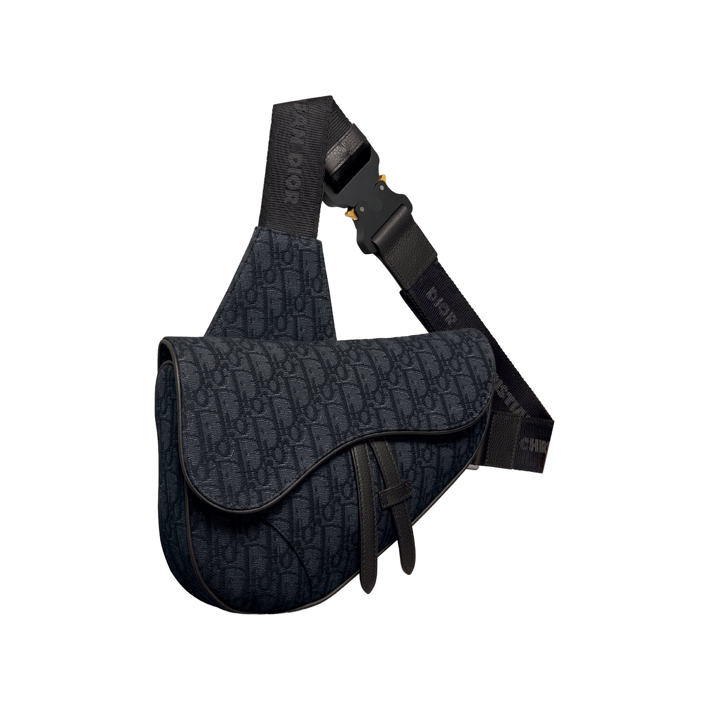 DIOR Saddle Bag Black Dior Oblique Jacquard (FW18)