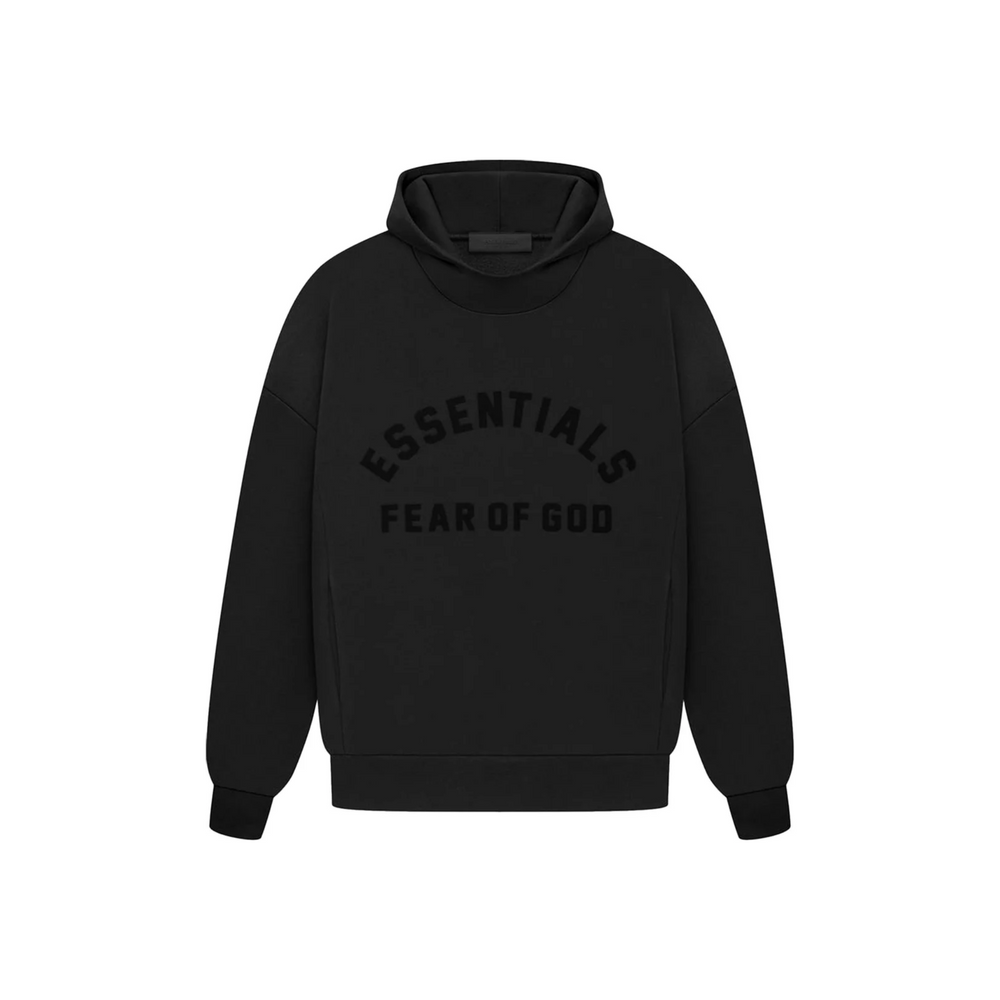 Fear of God Essentials Arch Logo Hoodie Jet Black (SS23)