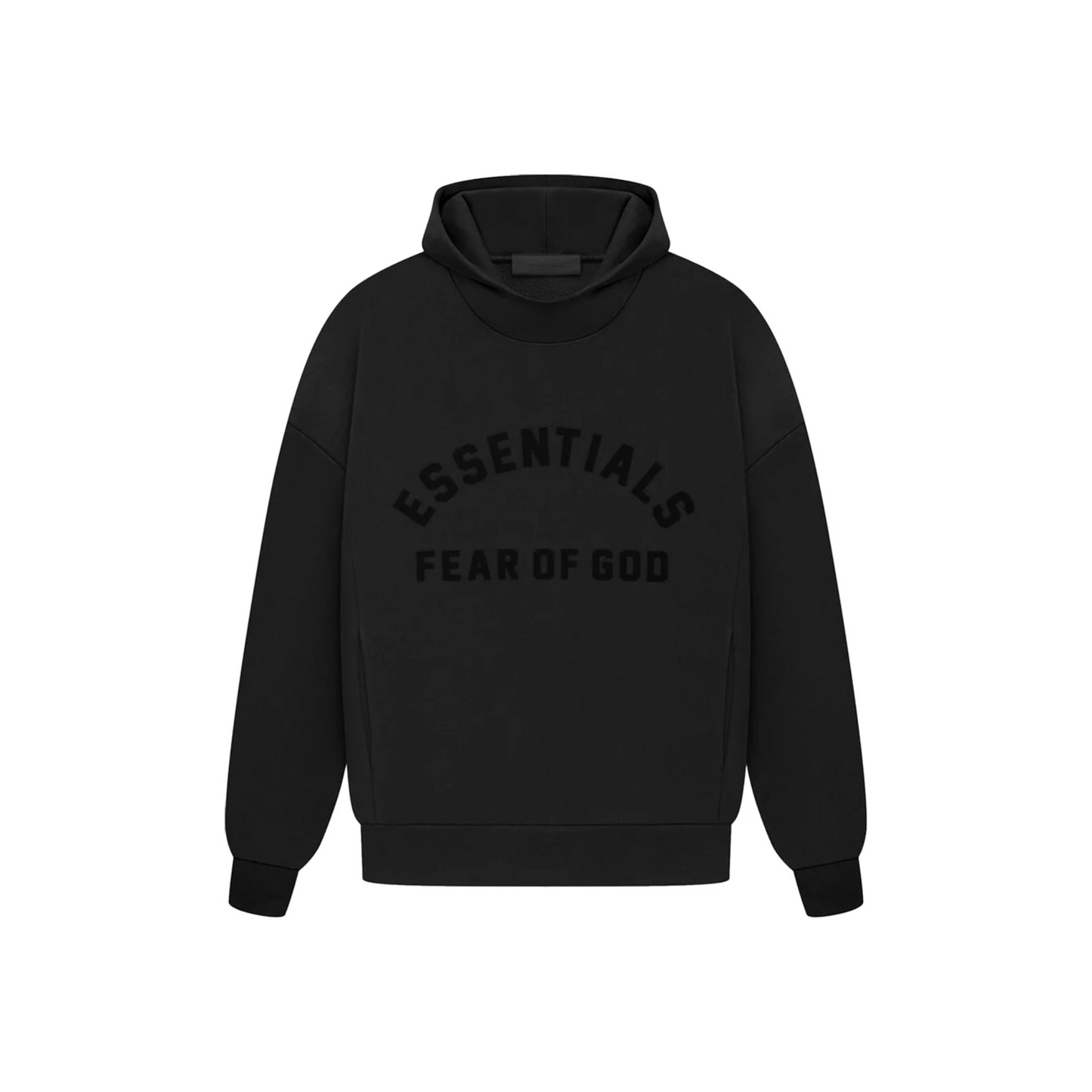 Fear of God Essentials Arch Logo Hoodie Jet Black (SS23)