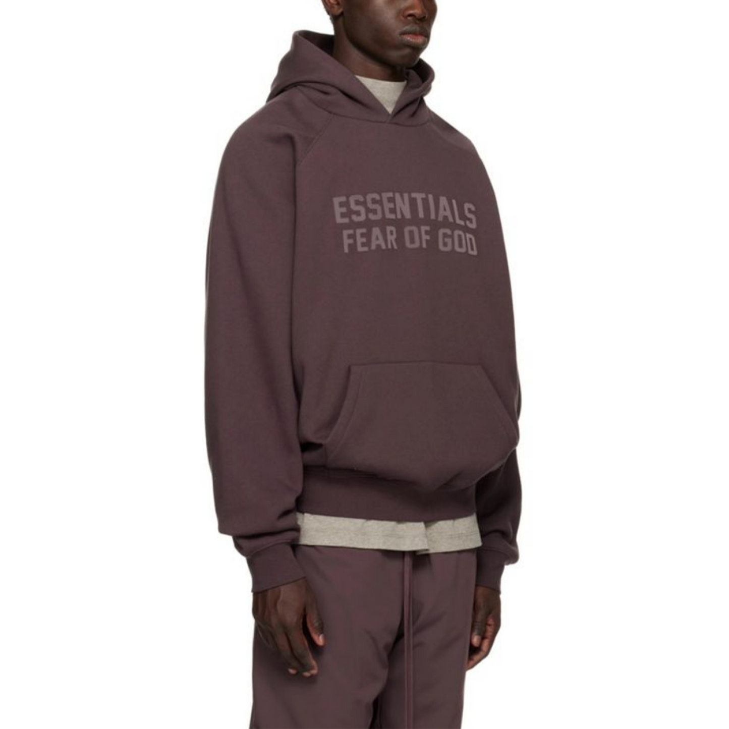 Fear of God Essentials Hoodie Plum (FW22)