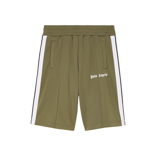 Palm Angels Track Shorts Military White