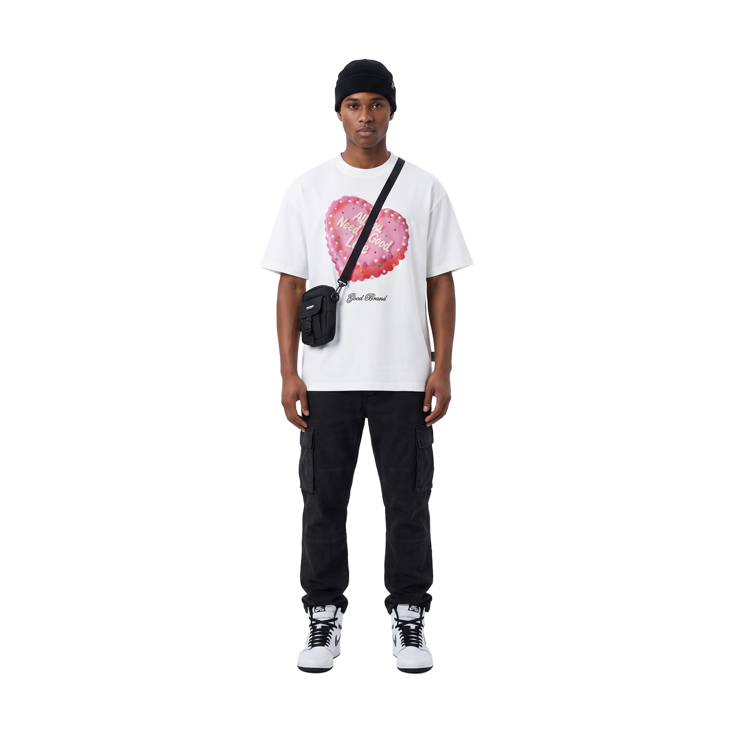 GOODBRAND 520 Limited Edition Kek Berlian Buatan T/S Lengan Pendek Putih (SS26)