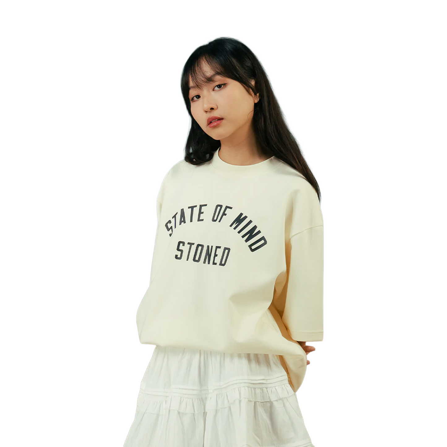 Stoned & Co ® Originals v2 : Cream Yellow Tee (FW25)