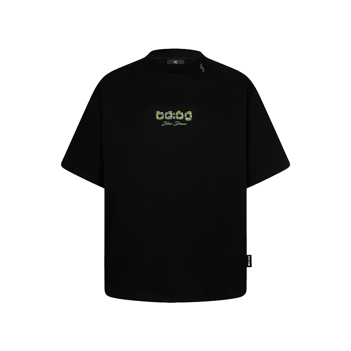 SLOWDOWN Light Moss Tee Black (SS26)