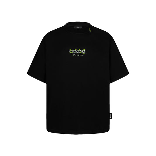SLOWDOWN Light Moss Tee Black (SS26)