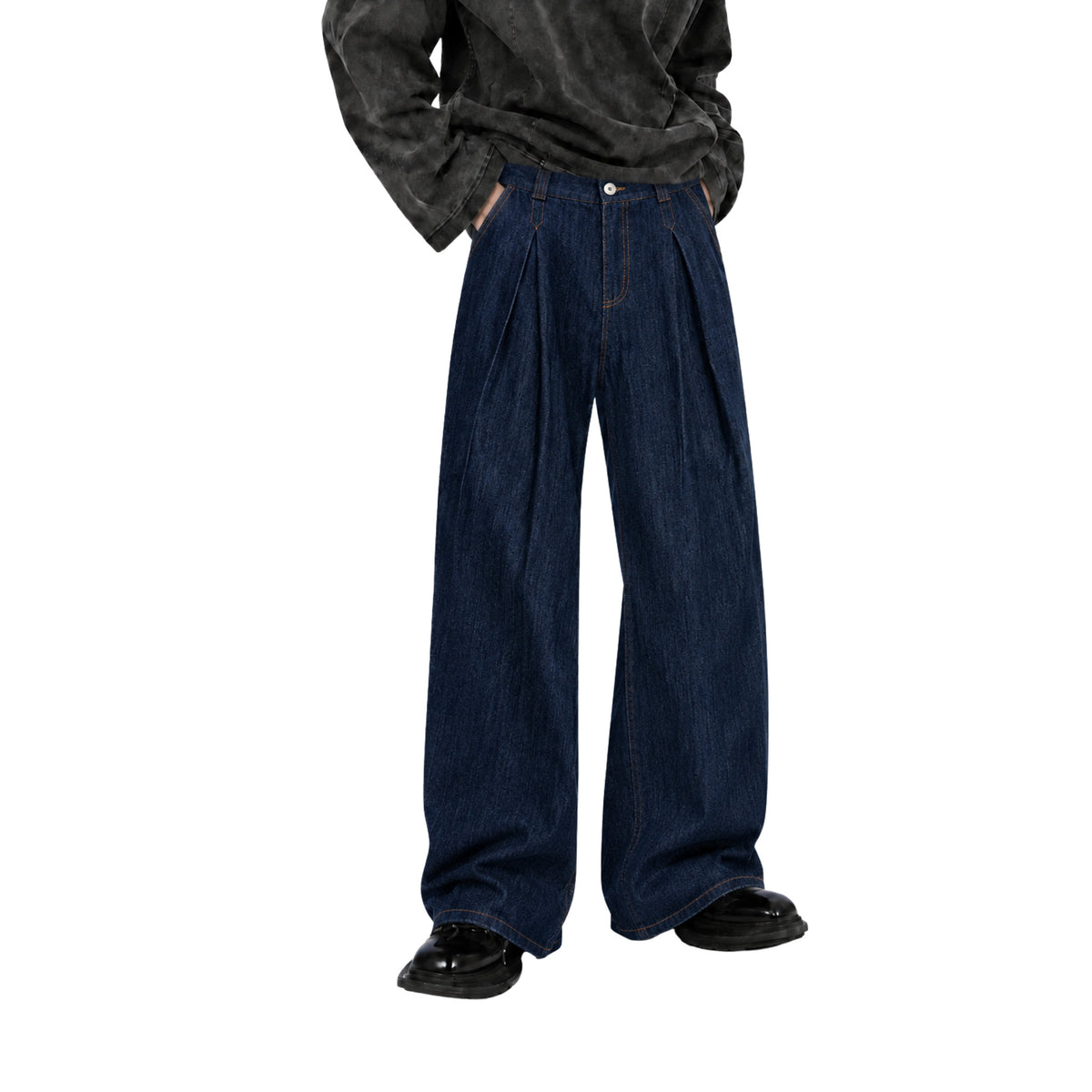 RAW/21 Accent Wide Leg Jeans Dark Blue (SS26)