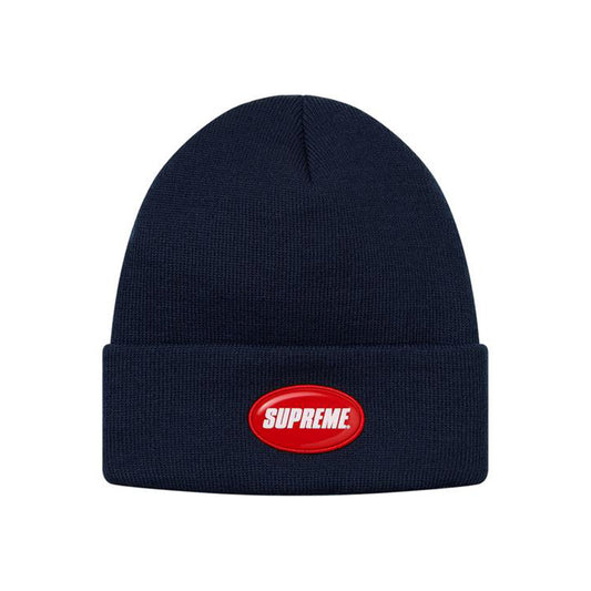 Supreme® Rubber Patch Beanie Navy